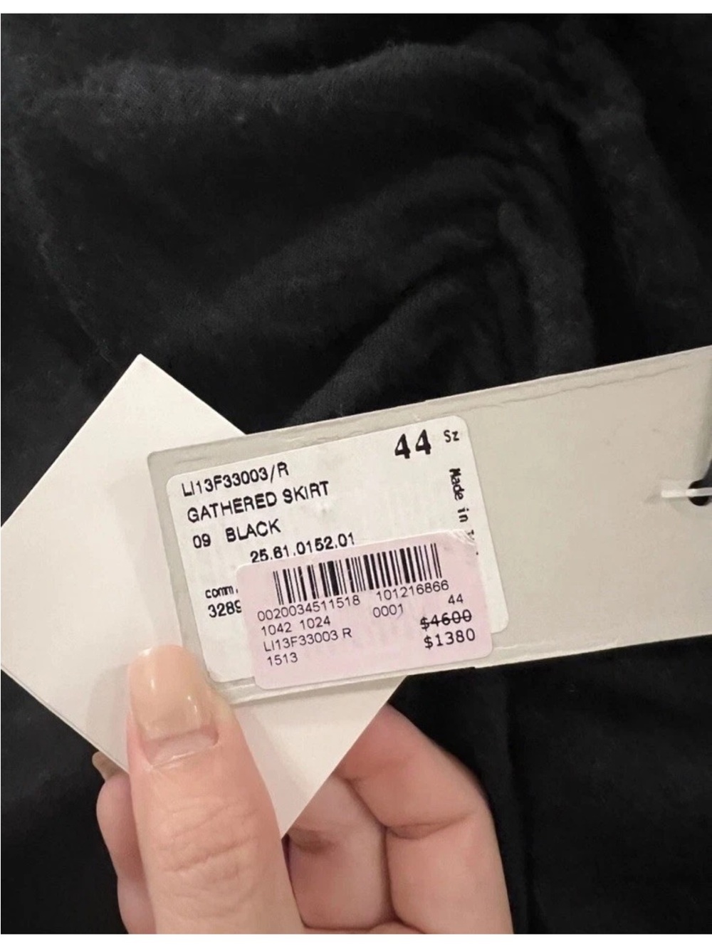 Rick Owens Black Ruched Maxi Skirt - Picture 6 of 11
